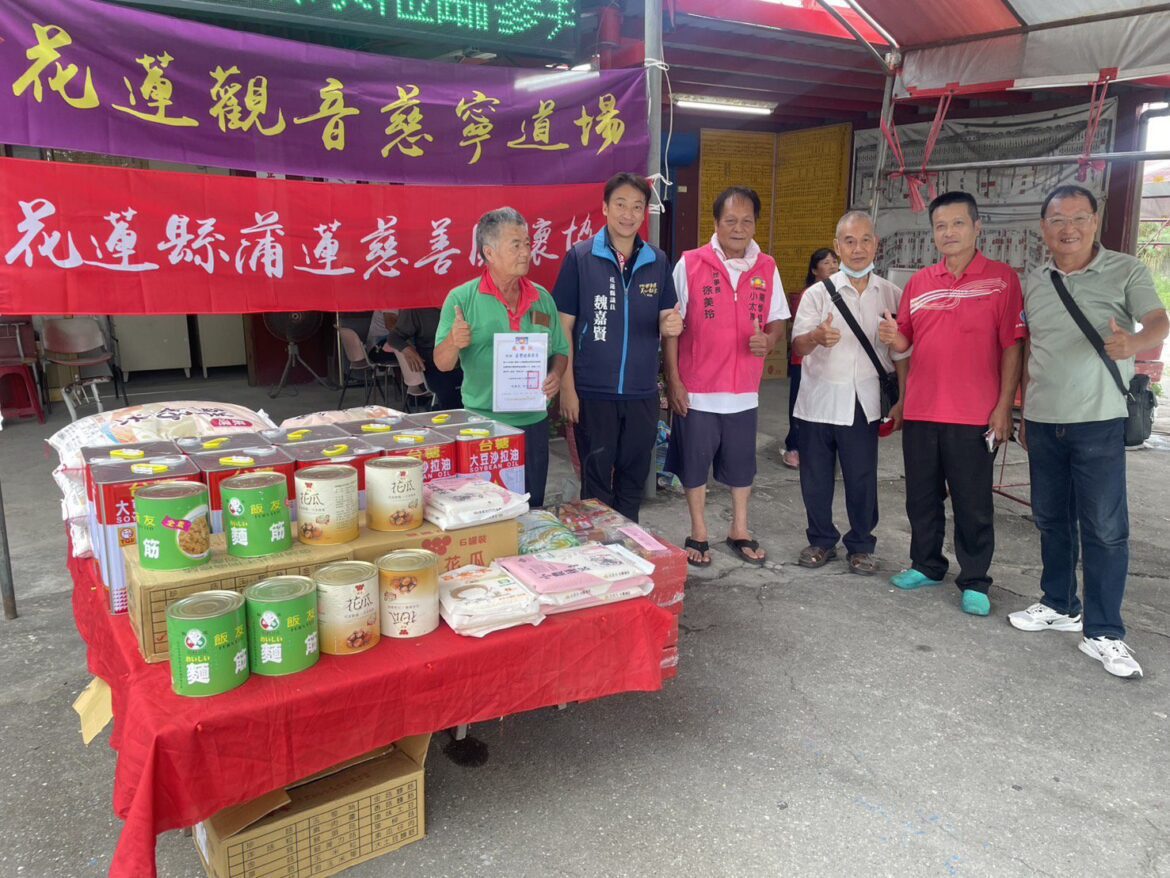 正義宮等多單位愛心物資  魏嘉賢轉介資助小太陽學堂