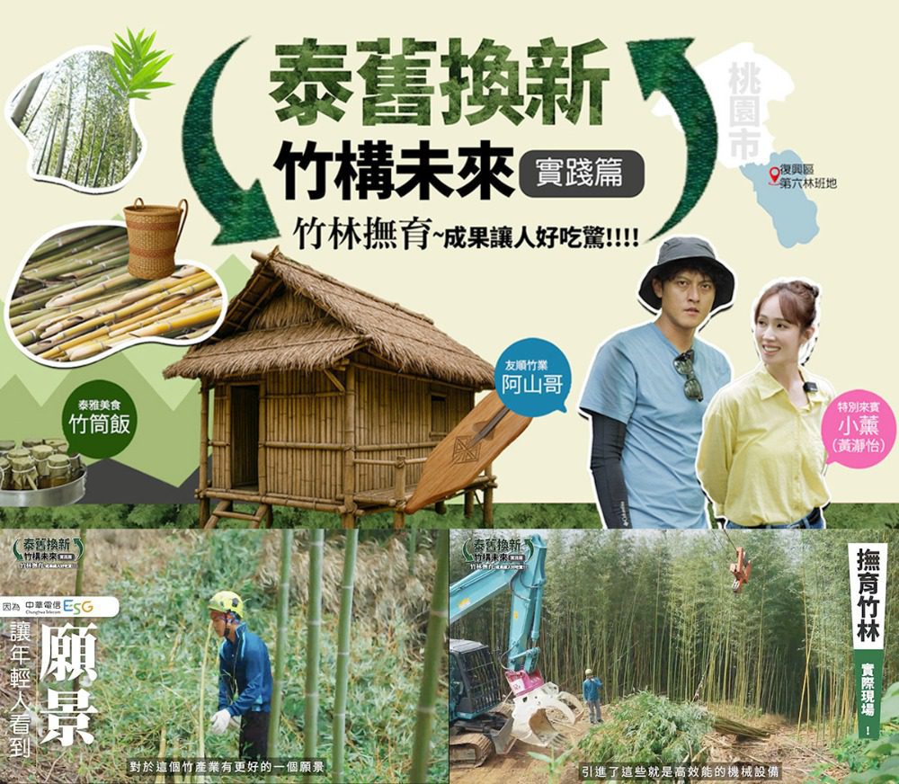 中華電信ESG「泰舊換新 竹構未來」　 助青年返鄉撫育竹林固碳愛地球
