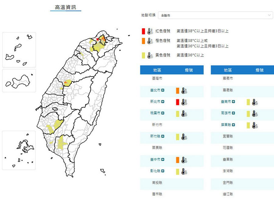 影音/1004熱浪籠罩多縣市 新北高溫亮紅燈 颱風外圍致東南部及恆春有雨