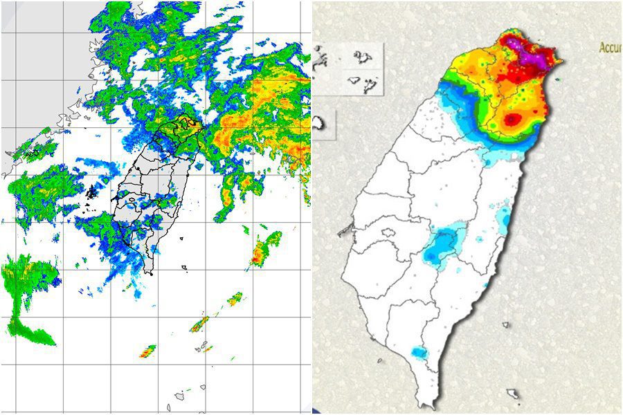 影音/暴雨狂轟北部及東北部 雙北基宜大豪雨肆虐