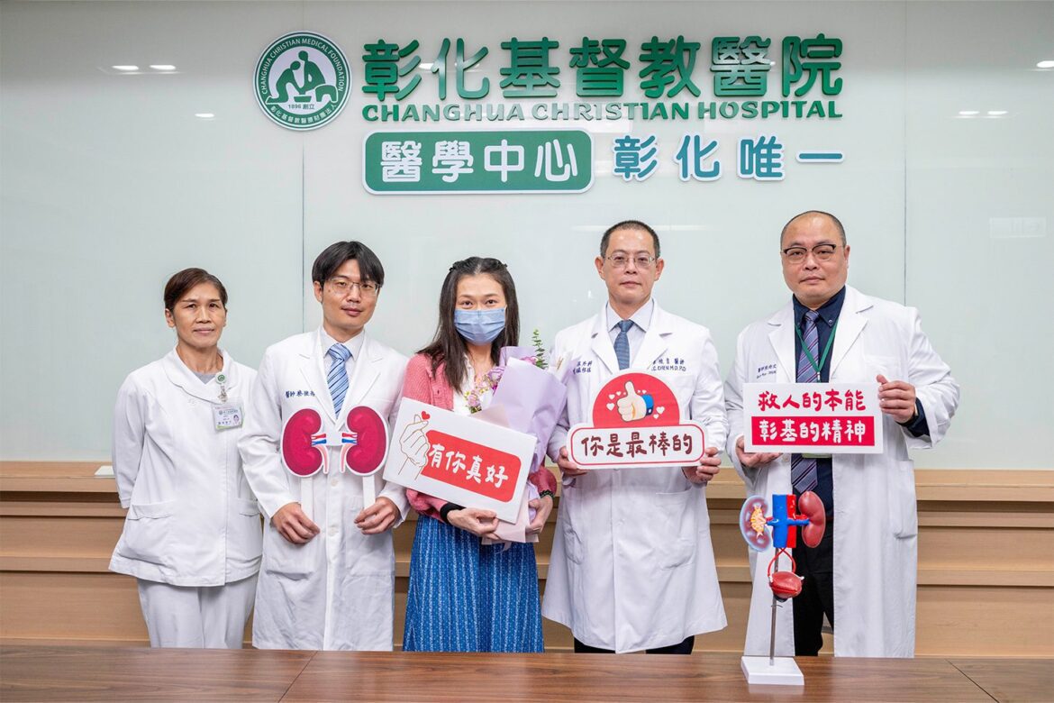 影音/切除6公斤多囊腎  彰基活腎移植助教師重返講台