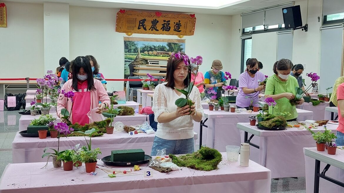 影音/推廣地方園藝產業與美學創作  永靖鄉農會舉辦「苔球盆栽組合設計競賽」