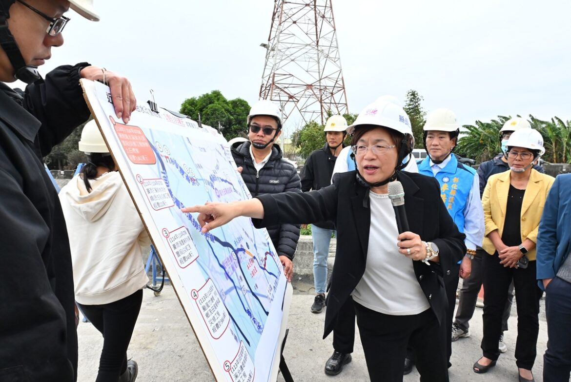 影音/王惠美視察田尾清水溪區域排水修復工程  大幅提升防洪能力