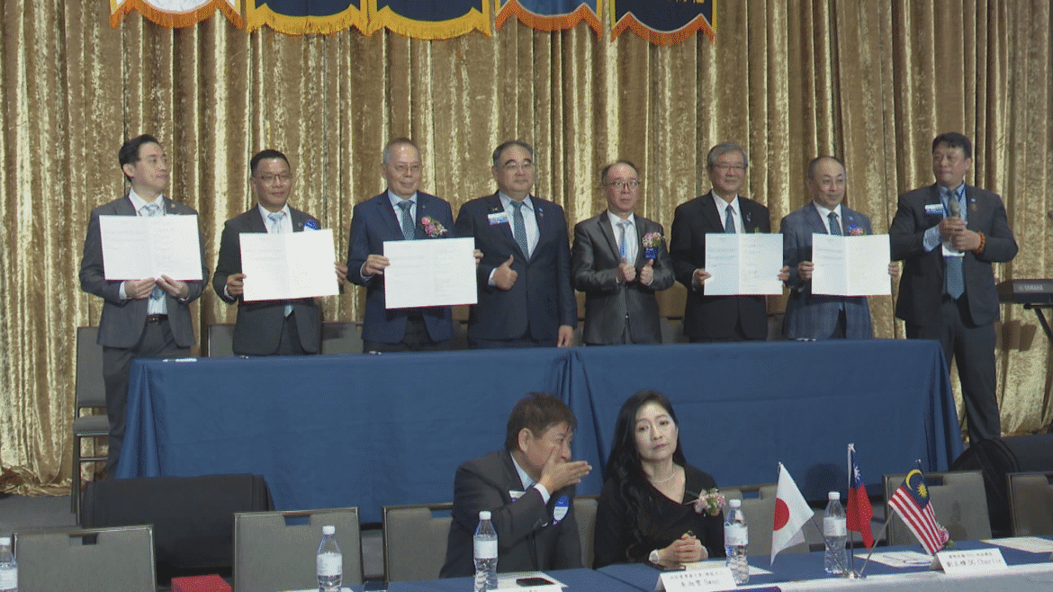 五扶輪社締結台灣鎏金聯盟  捐款予竹東高中