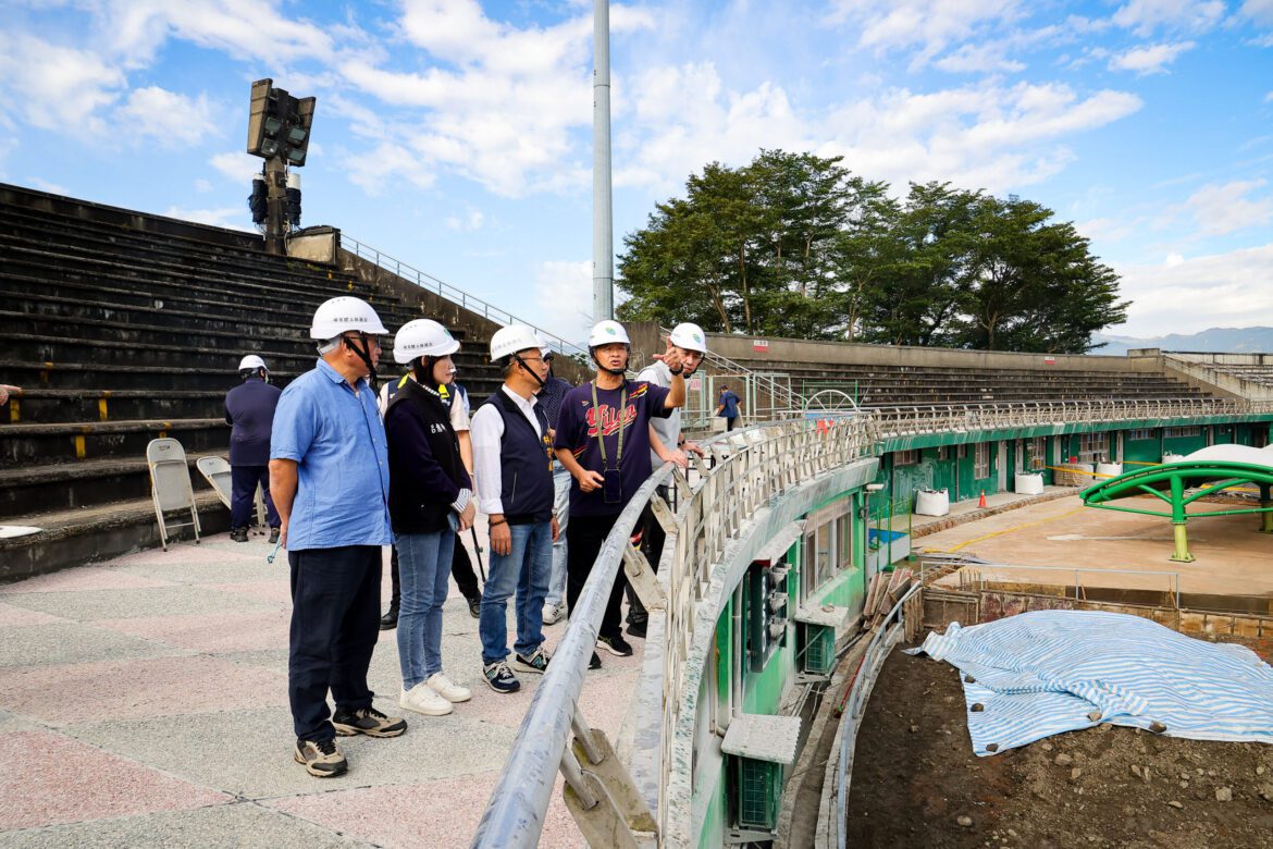 優化羅東棒球場  代理縣長視察工程進度