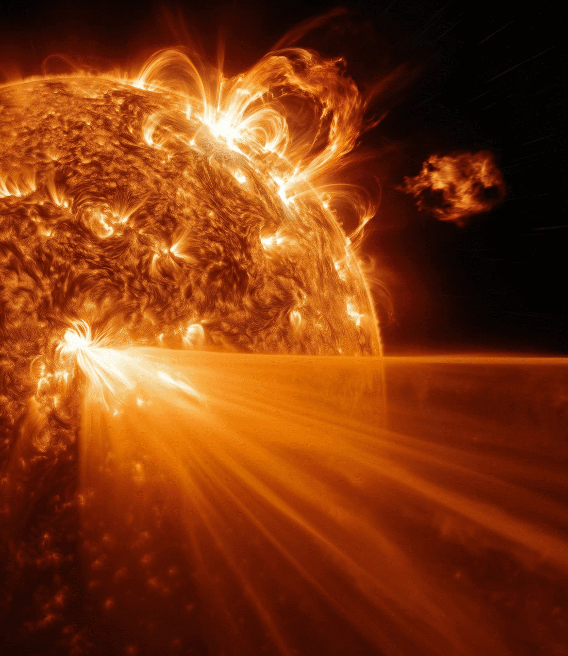 影音/M8.12級太陽耀斑爆發 引發大規模太陽海嘯