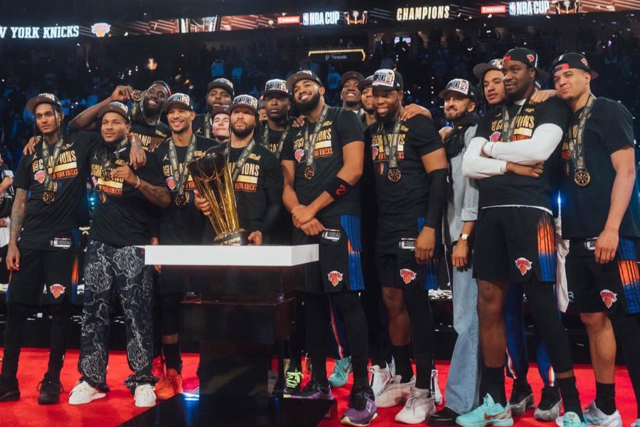 影/《NBA》NBA盃最終決戰 馬刺末節進攻當機 尼克逆轉捧起冠軍金盃!