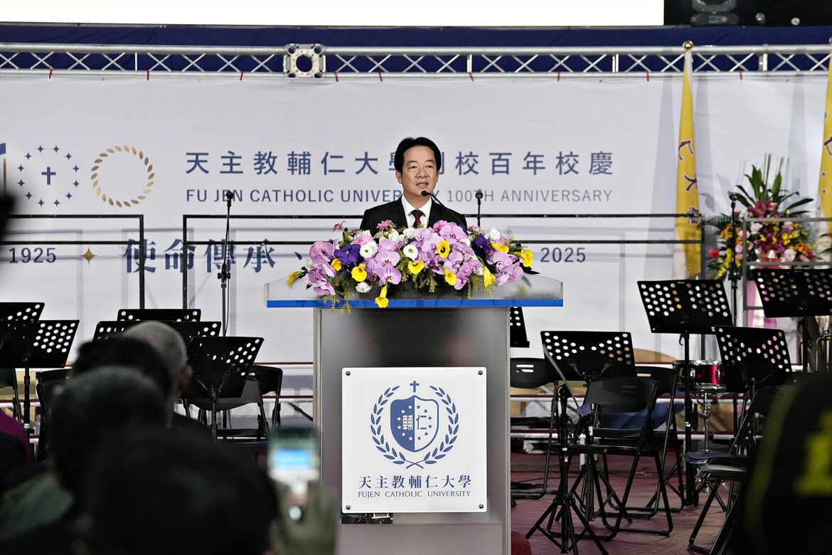 輔大百年校慶賴清德總統親臨致意　藍易振：啟動新百年行動藍圖實現「GRACE」五大價值