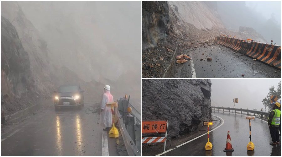 北橫明池坍方路段搶通 但穩定性欠佳又起霧 夜間預警性封閉