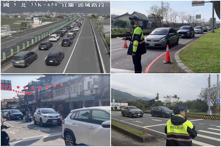 大年初四車流大舉湧現 國五雪隧回堵 蘇花恐壅塞至翌日凌晨