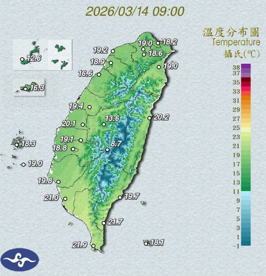 影音/0314白天回溫 週末週日各地早晚偏冷