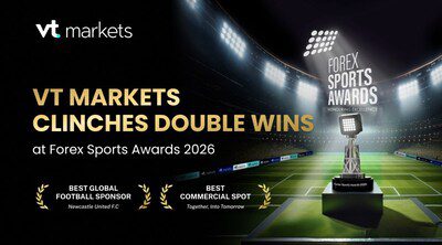 VT Markets與紐卡斯爾聯足球俱樂部斬獲Forex Sports Awards 2026雙料大獎