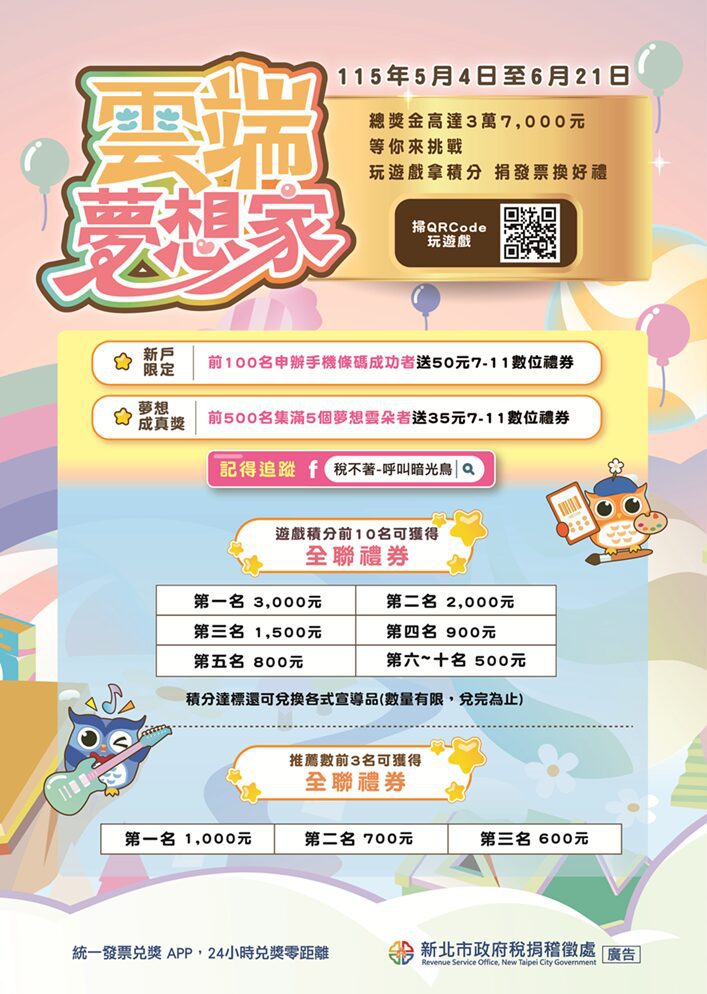 雲端夢想家 5/4開放！挑戰「雲朵跳躍」積點數     解鎖夢想換大獎