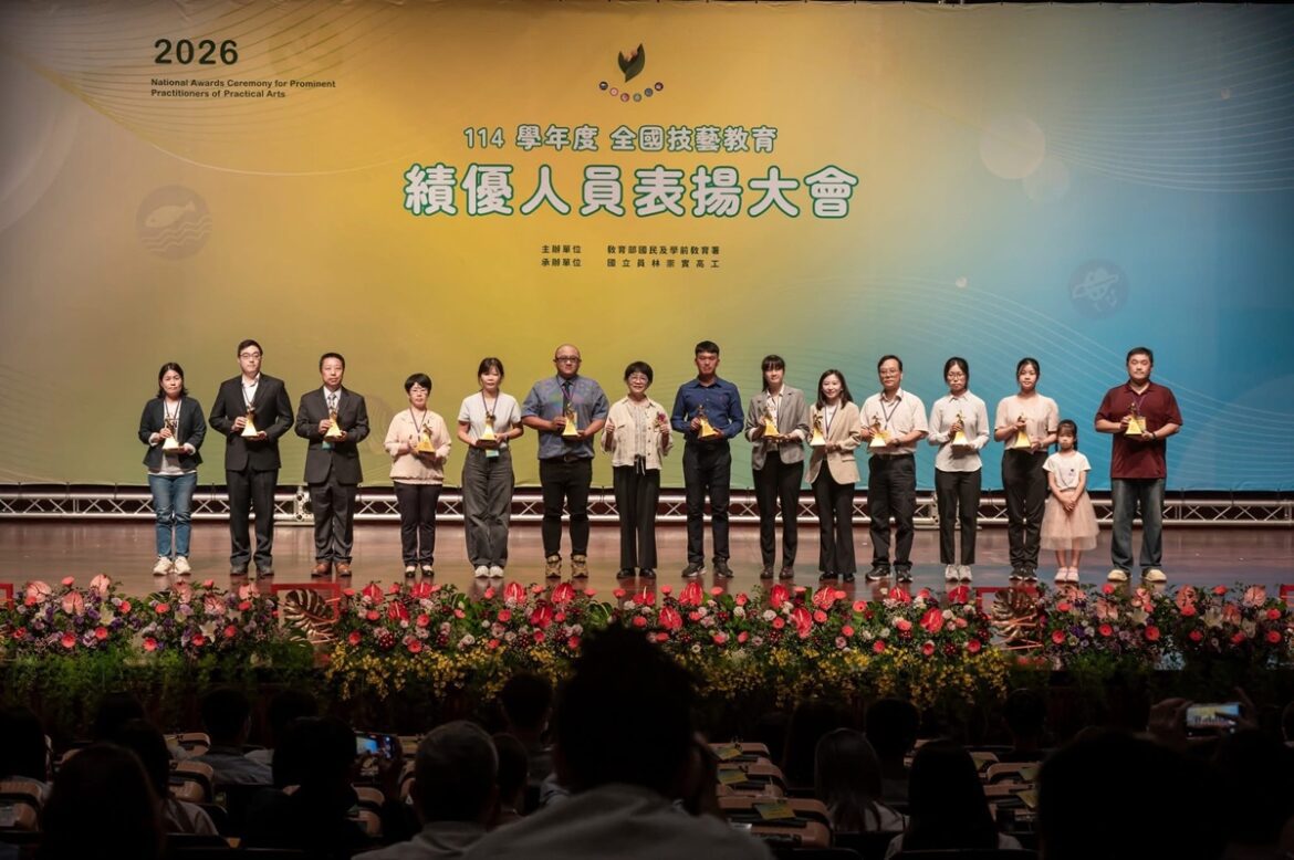 「一生磨一劍」！全國技藝教育績優人員表揚  204名傑出師生獲最高殊榮
