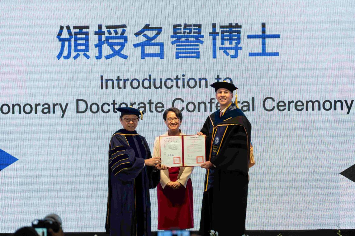 臺科大授予巴拉圭總統貝尼亞管理學名譽博士學位　副總統蕭美琴親赴見證