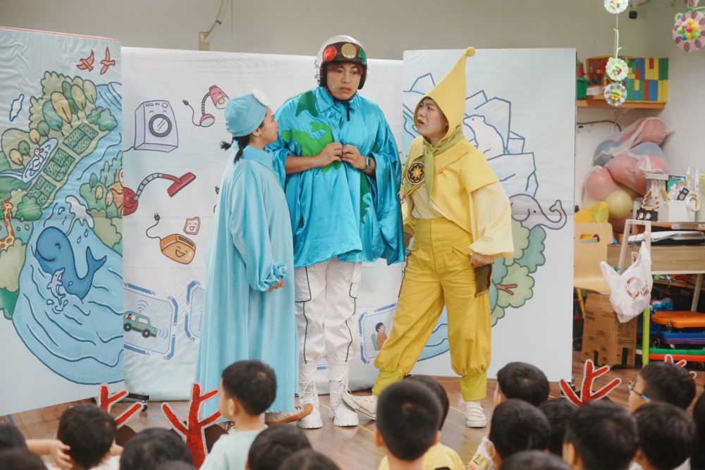 台電「我愛地球媽媽」前進幼兒園   萌娃變身節能小超人