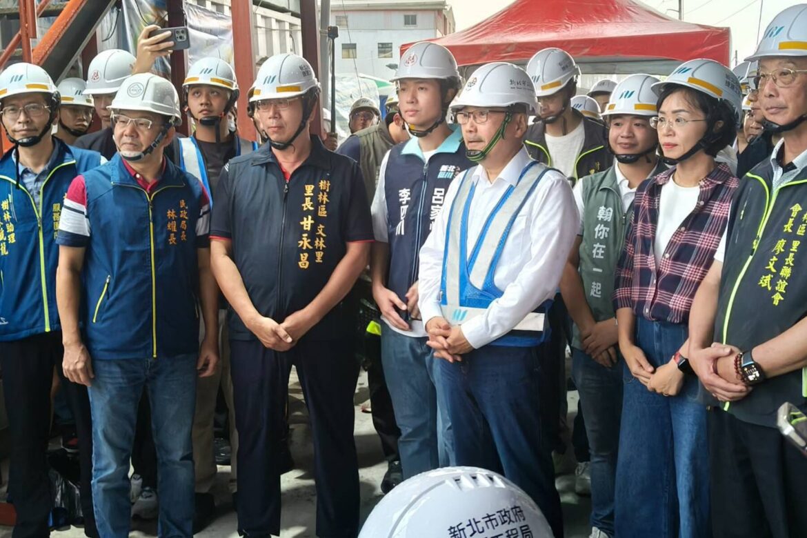 侯友宜前往樹林區行動治理  視察基層建設與捷運工程進度