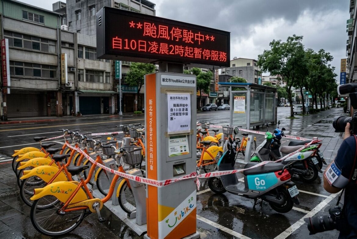 因應巴威颱風 新北YouBike及共享機車自7/10凌晨2時起暫停營運